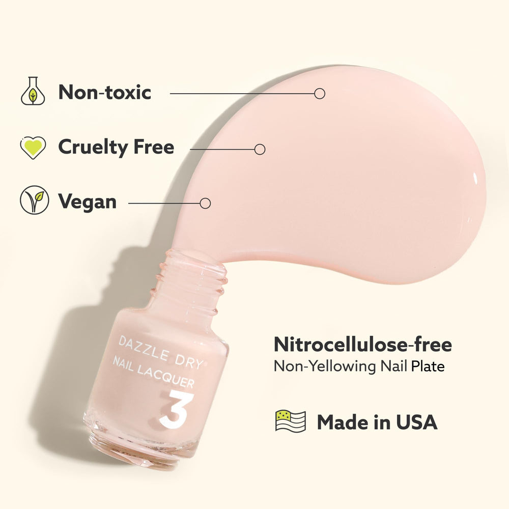 Dazzle Dry Solstice pale yellow with delicate shimmer for sunny nails