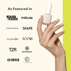 Dazzle Dry Step 4 mattify top coat application shows smooth even matte finish.