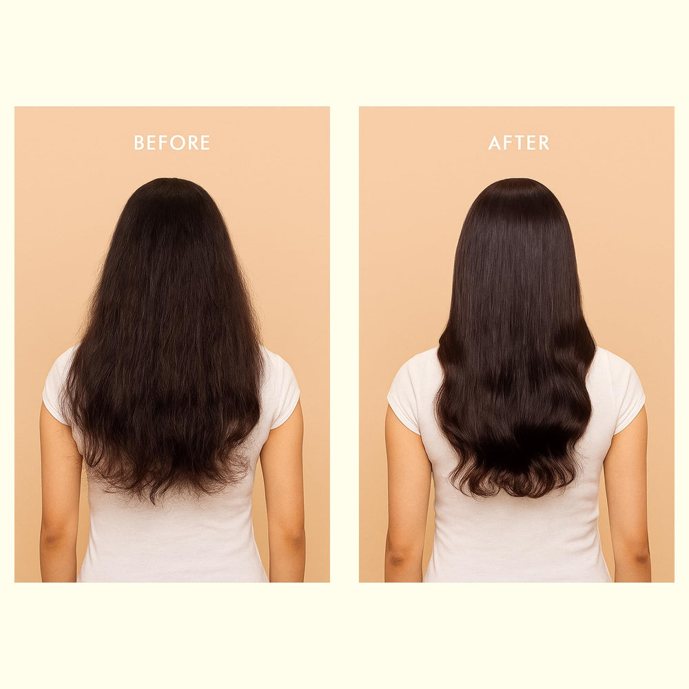 D'Cherlane Hair Growth Oil castor oil bottle boosts moisture and resilience