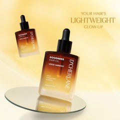 D'Cherlane Hair Growth Oil leave-in application scene offers overnight nourishment