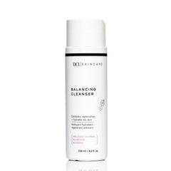 DCL Balancing Cleanser bottle on a clean surface for dry, mature skin.