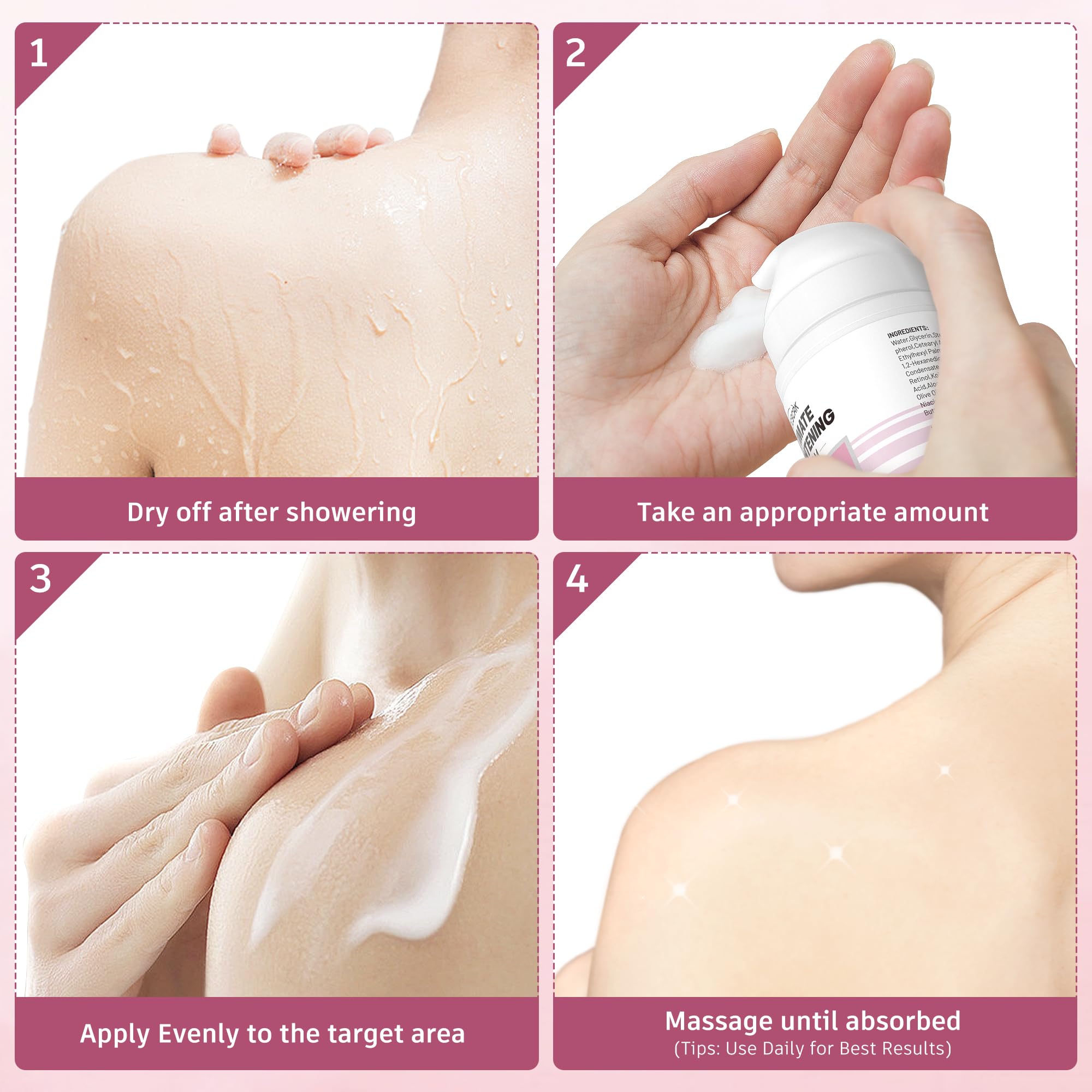 DCSCRK Skin Lightening Cream ingredients close-up: Aloe Vera and Vitamin C
