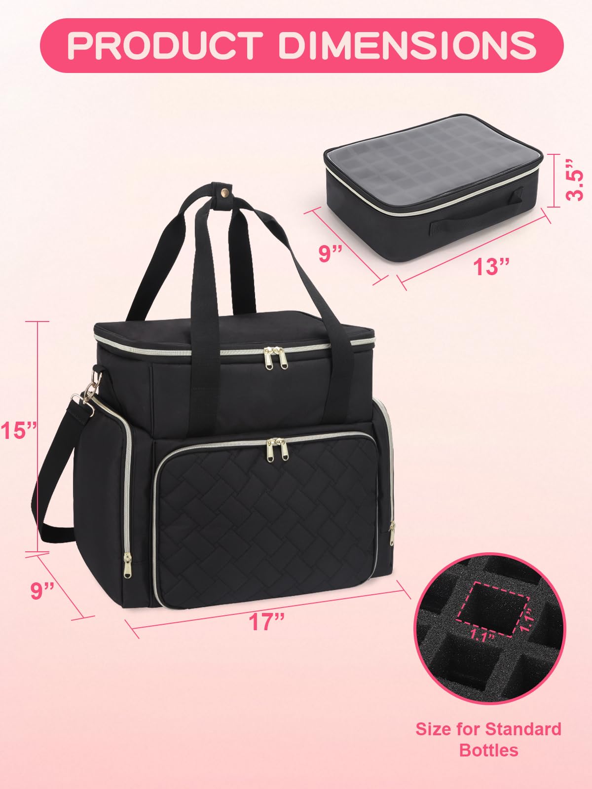 DD DEVILLI case with two removable pouches for tools and accessories.