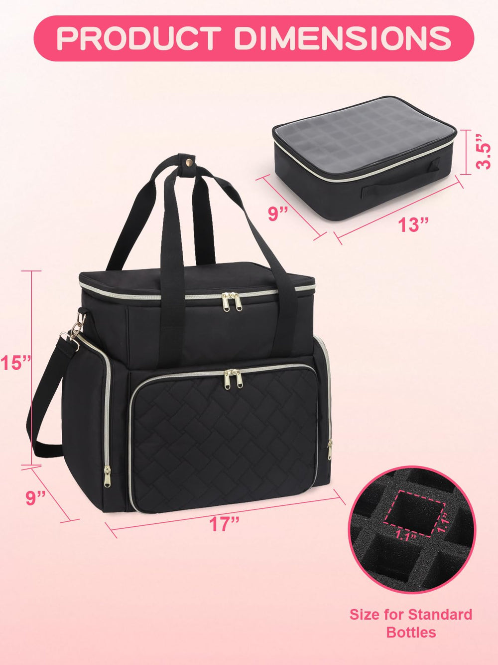 DD DEVILLI case with two removable pouches for tools and accessories.