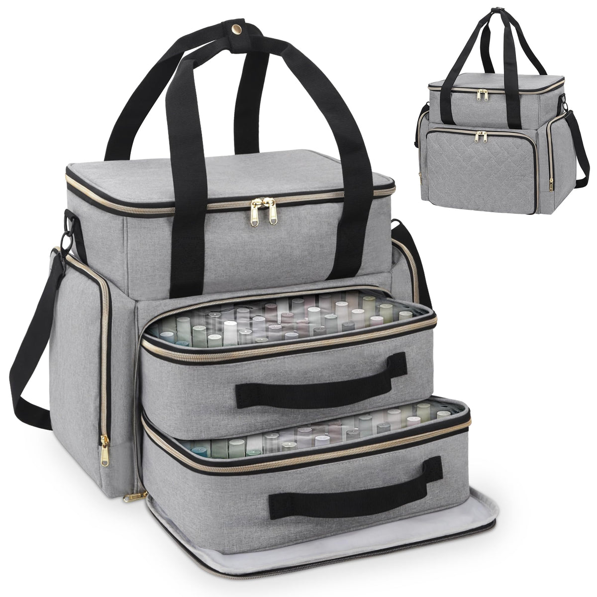 DD DEVILLI nail polish organizer showing 96-bottle capacity for professional storage.