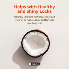 Coconut oil used as massage base from De La Cruz for soothing sessions
