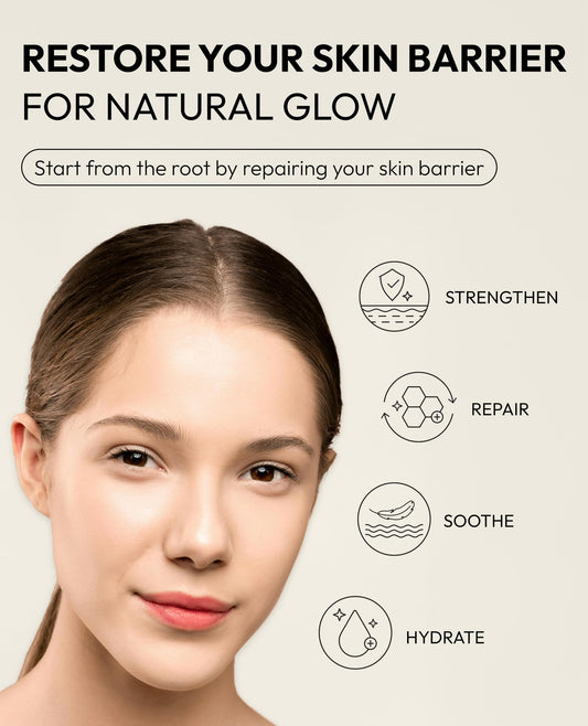 De:maf First Serum bottle showcases deep hydration texture after cleansing.