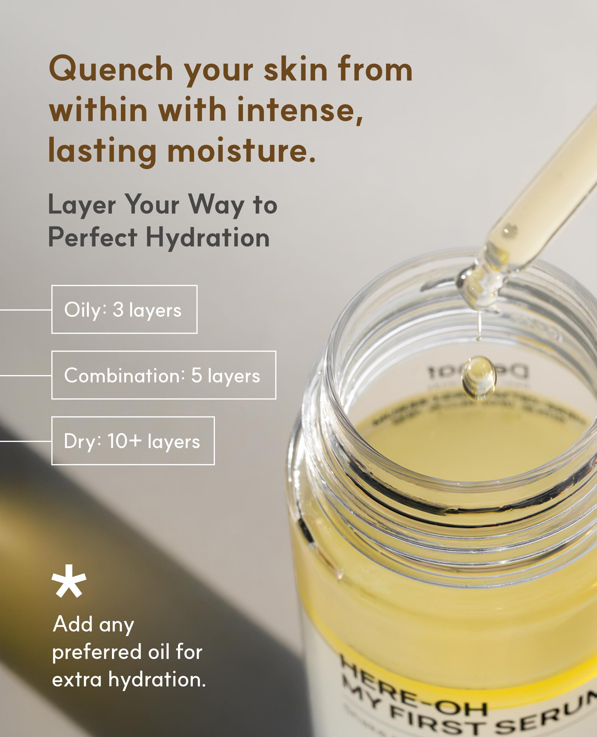 De:maf Here-Oh-My Serum packaging conveys premium skincare quality.