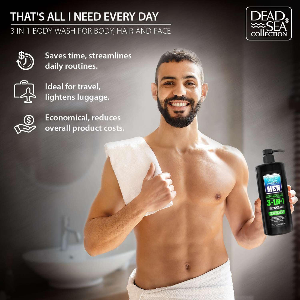 All-in-one grooming solution from Dead Sea Collection saves time in the shower.
