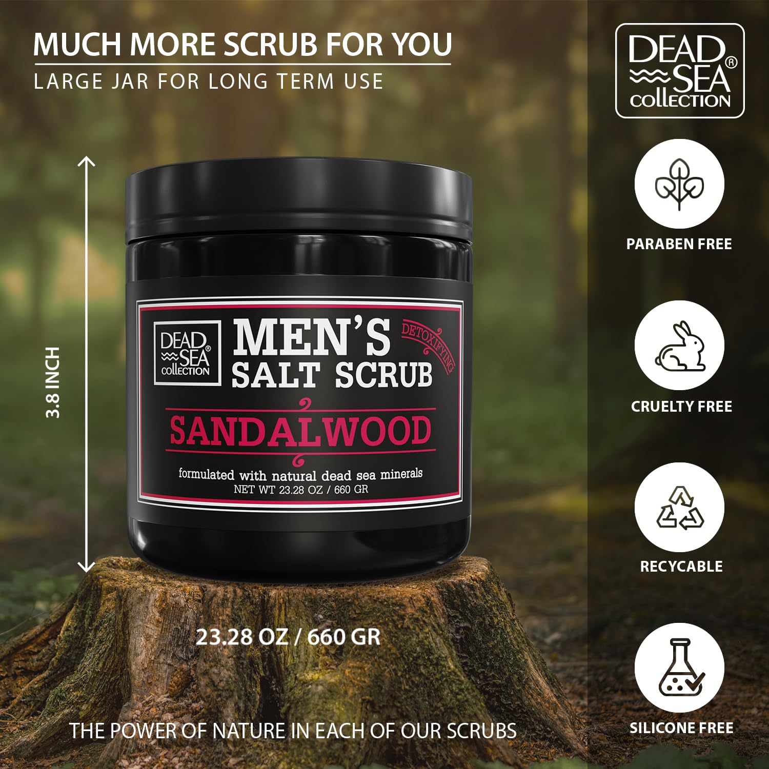 Application of Dead Sea Collection scrub during a ritual in shower