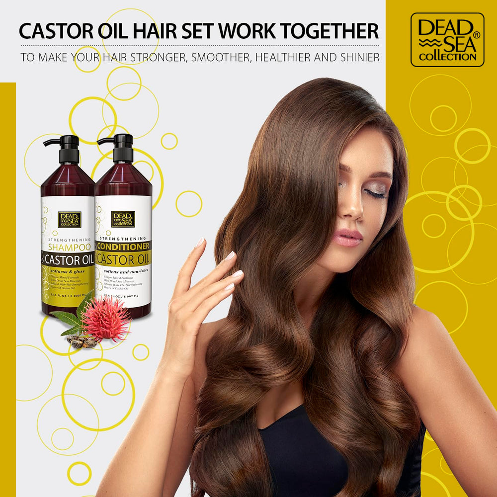 Dead Sea Collection conditioner bottle helps detangle and add volume.