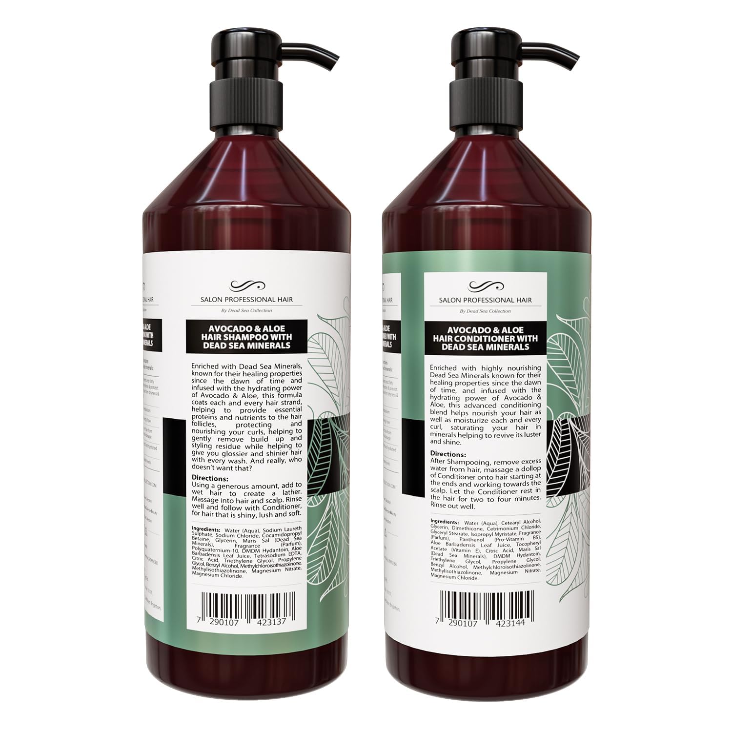 Dead Sea Collection curly hair after wash shows glossy, manageable strands.