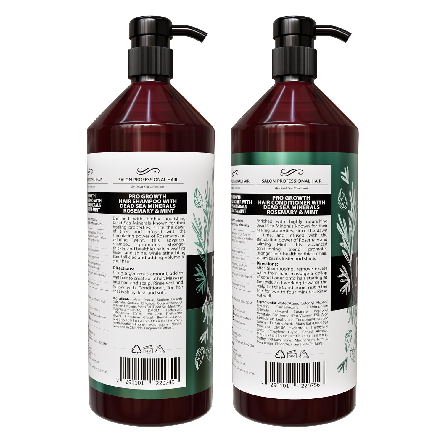 Dead Sea Collection easy daily routine with pump application.