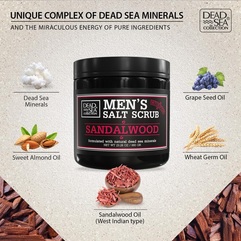 Mineral-rich Dead Sea Collection scrub packaging and seal