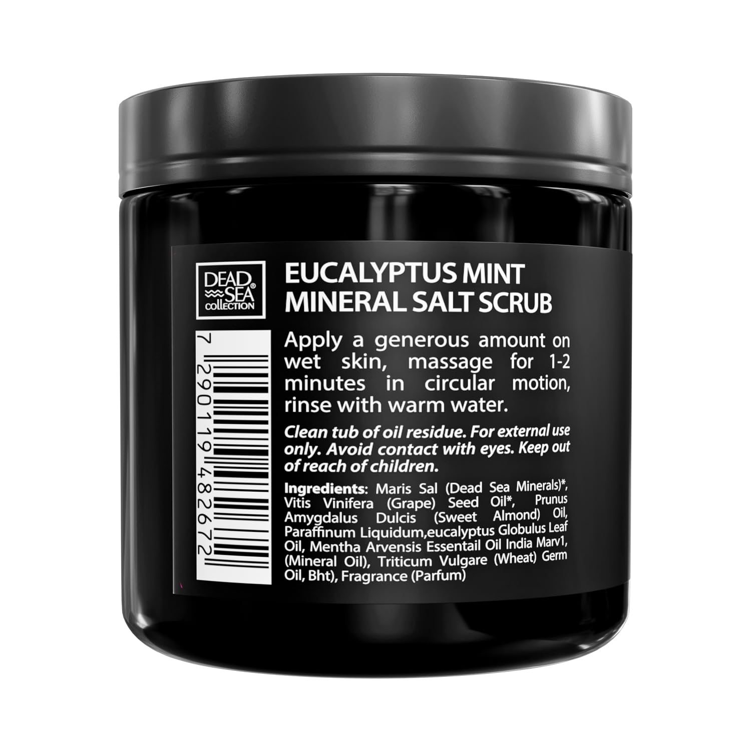 After-use skin appears moisturized and smooth from mineral-rich exfoliation.