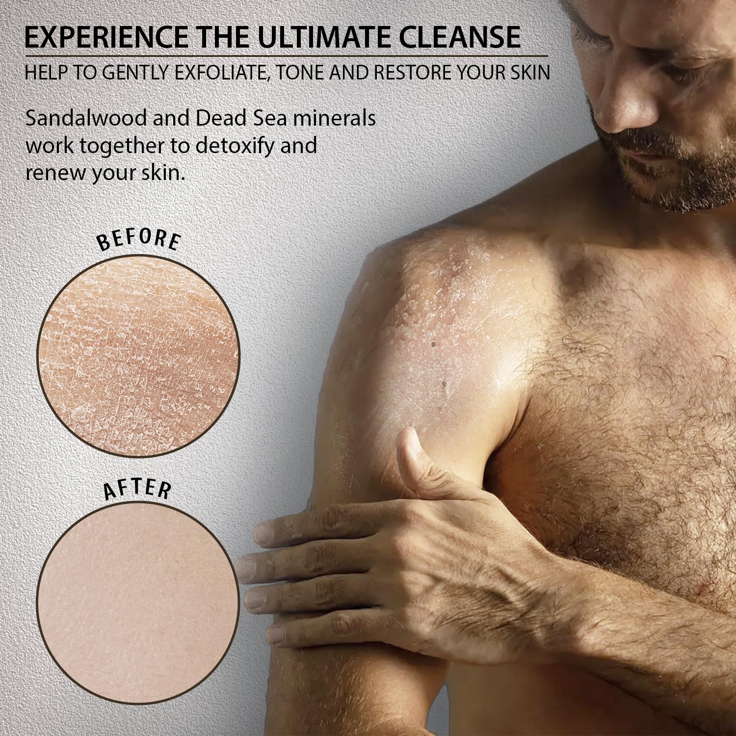 Massage action with Dead Sea Collection scrub for a refreshed feel