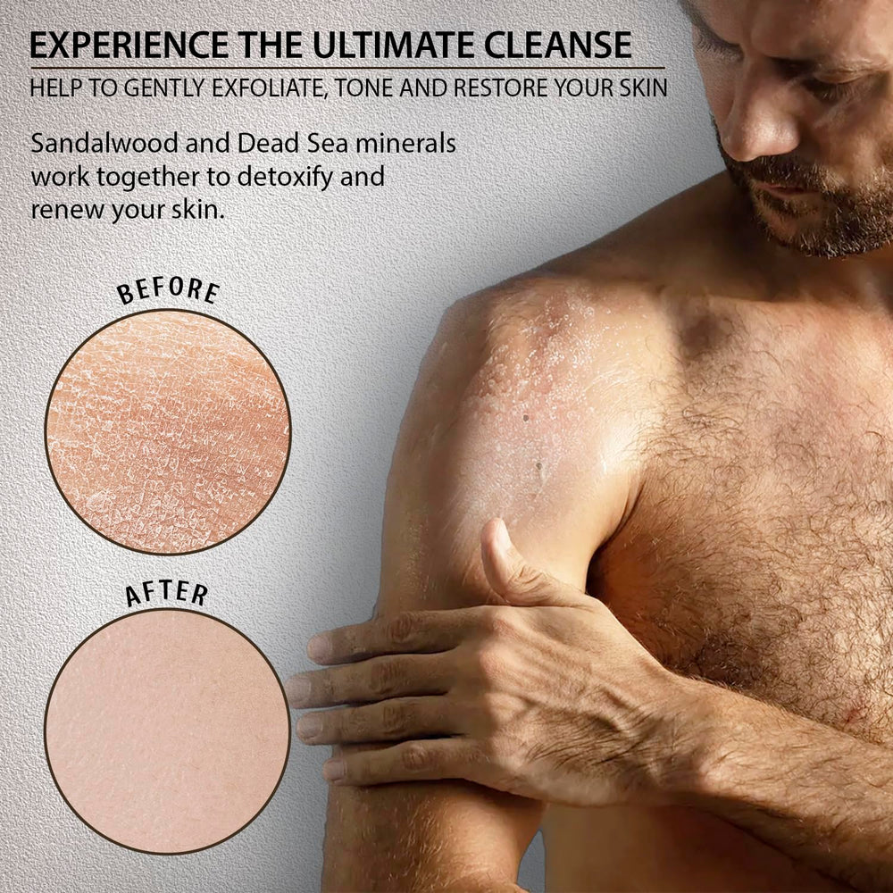 Massage action with Dead Sea Collection scrub for a refreshed feel