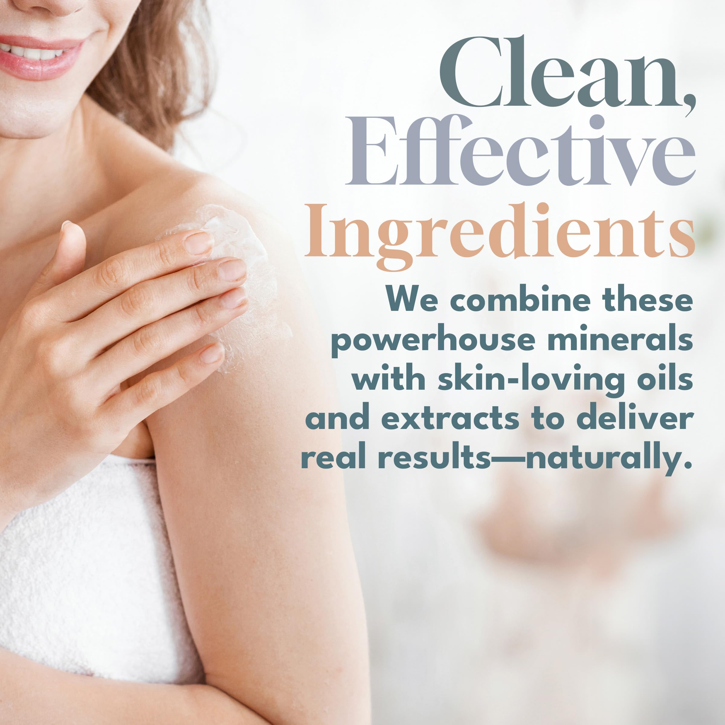 Dead Sea Warehouse Amazing Minerals Moisturizer hand application demonstrates daily versatility