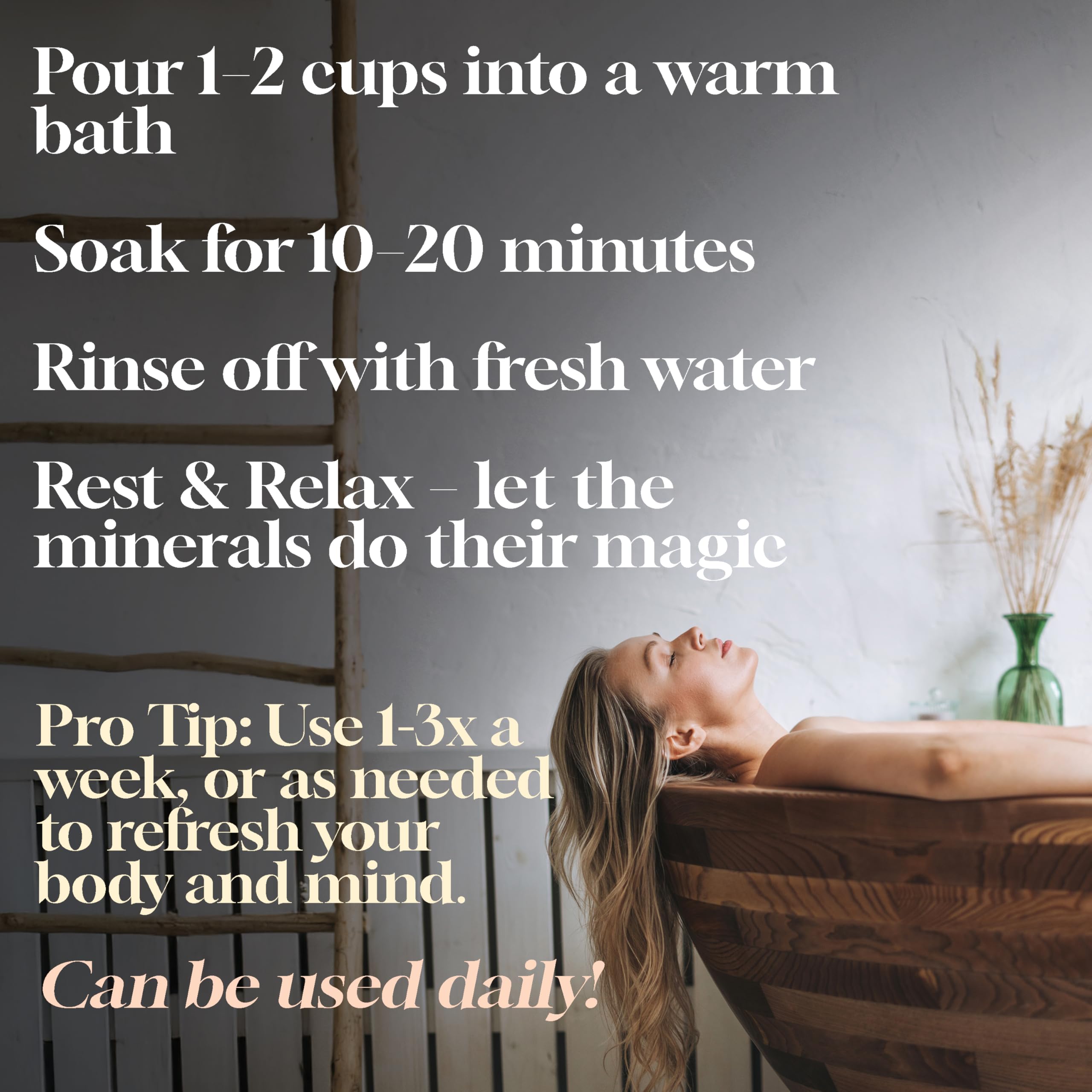 Dead Sea Warehouse bulk 2 lb pack ensures easy refills for regular soaks.