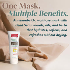 Dead Sea Warehouse face application view for quick at-home treatment.