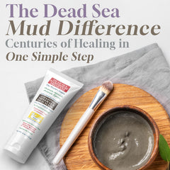 Dead Sea Warehouse spa-at-home ritual on body for mineral boost.