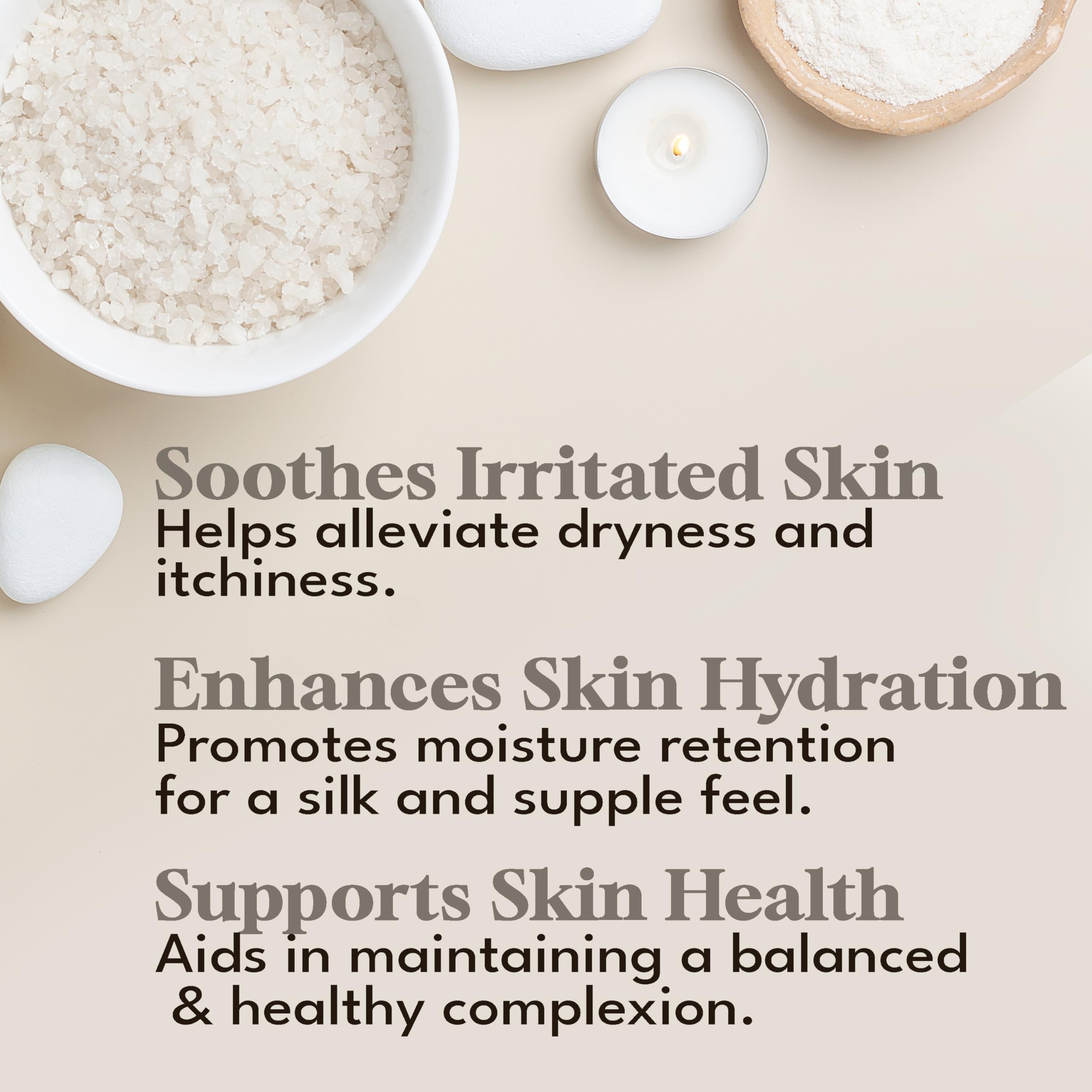 Unscented Dead Sea Warehouse salts ideal for sensitive skin routines