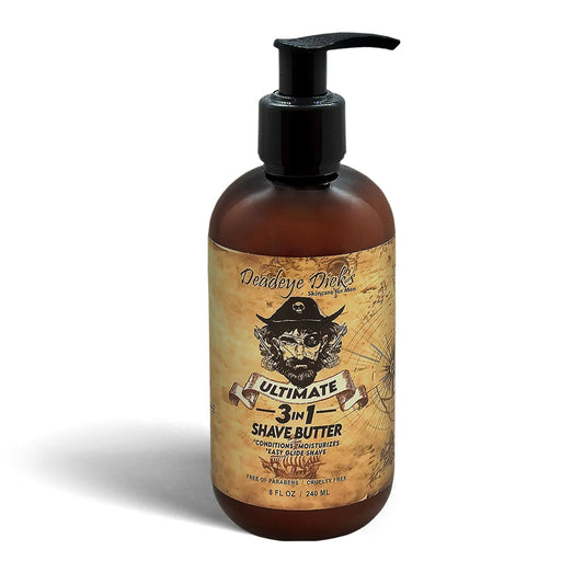 Deadeye Dick's 3-in-1 shave butter face-application for smooth, irritation-free shaving