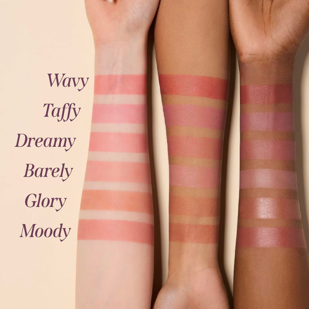 DEAR DAHLIA Petal Drop Blush Flesh airbrushed finish yields a natural glow