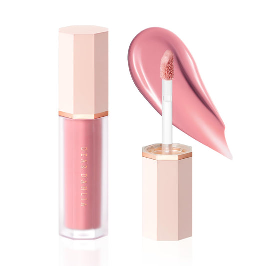 DEAR DAHLIA Petal Drop Blush Softie bottle shows lightweight vegan formula for radiant glow