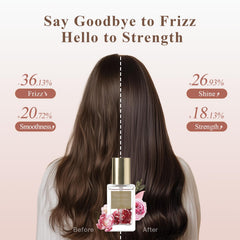 Dear Irean rose petal inside bottle highlights luxurious infusion for subtle aroma.