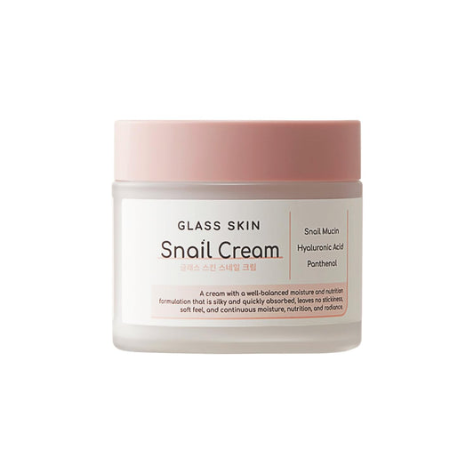 DEARBOO Glass Skin Snail Cream jar—lightweight hydration for a smooth, radiant complexion.