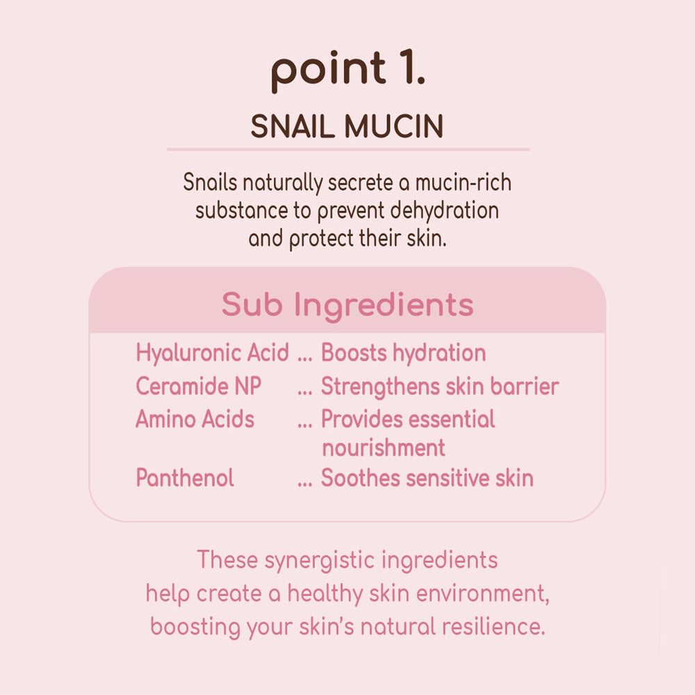 DEARBOO Glass Skin Snail Serum drop application shows lightweight hydration.