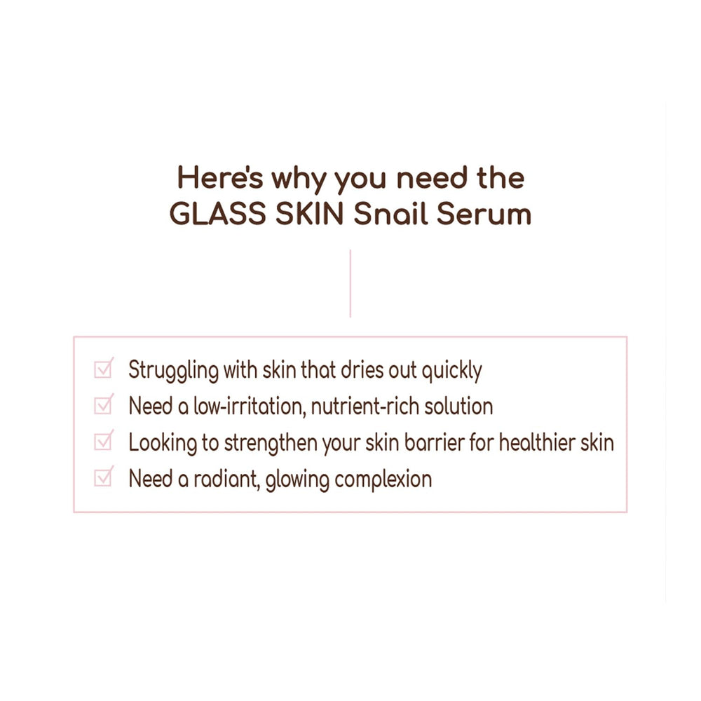DEARBOO Glass Skin Snail Serum pump-action demonstrates easy daily application.
