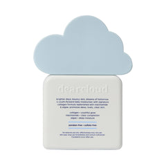 Dearcloud collagen cream swirl close-up shows rich texture and smooth application