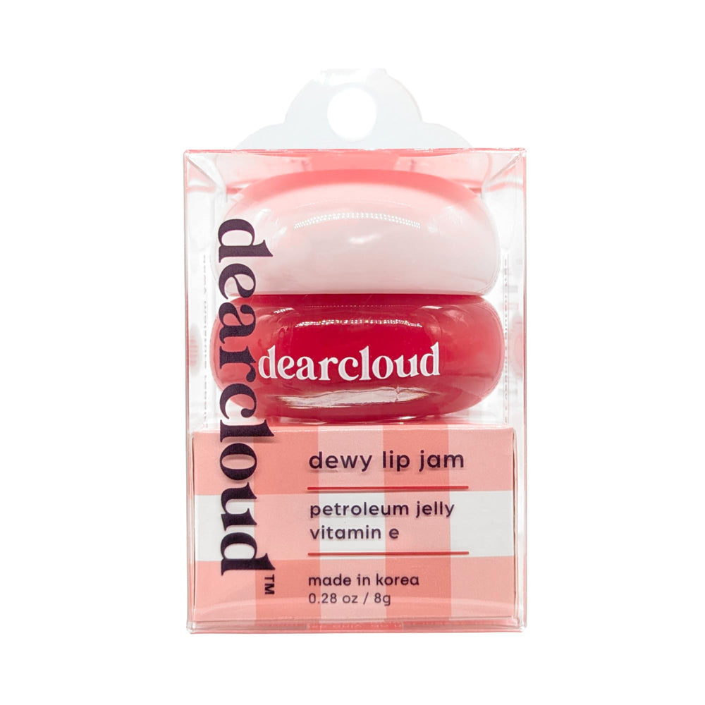 Dearcloud Dewy Lip Jam deep cherry color detail with shine and moisture