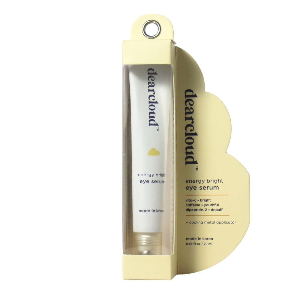 dearcloud Energy Eye Serum close-up under-eye area highlights tired look