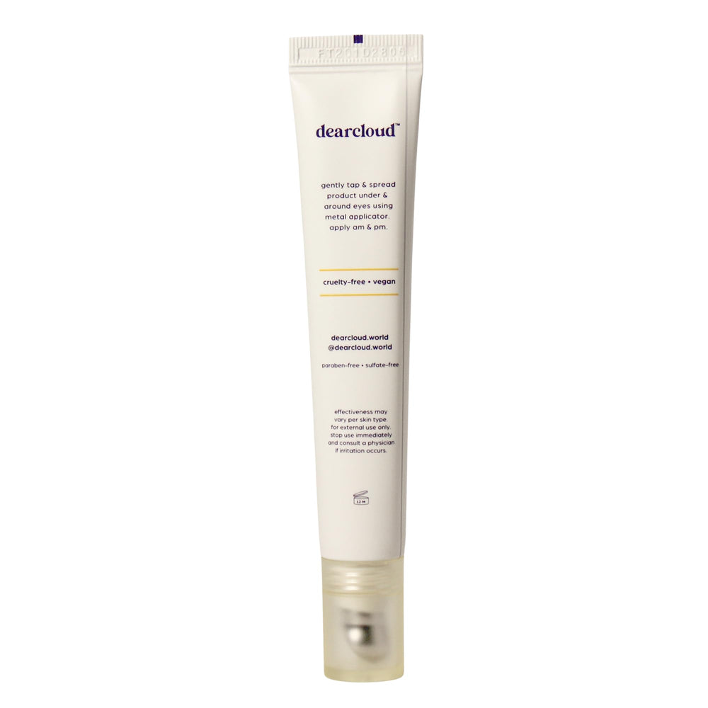 dearcloud Energy Eye Serum cooling applicator delivers instant relief and refreshed under-eye appearance