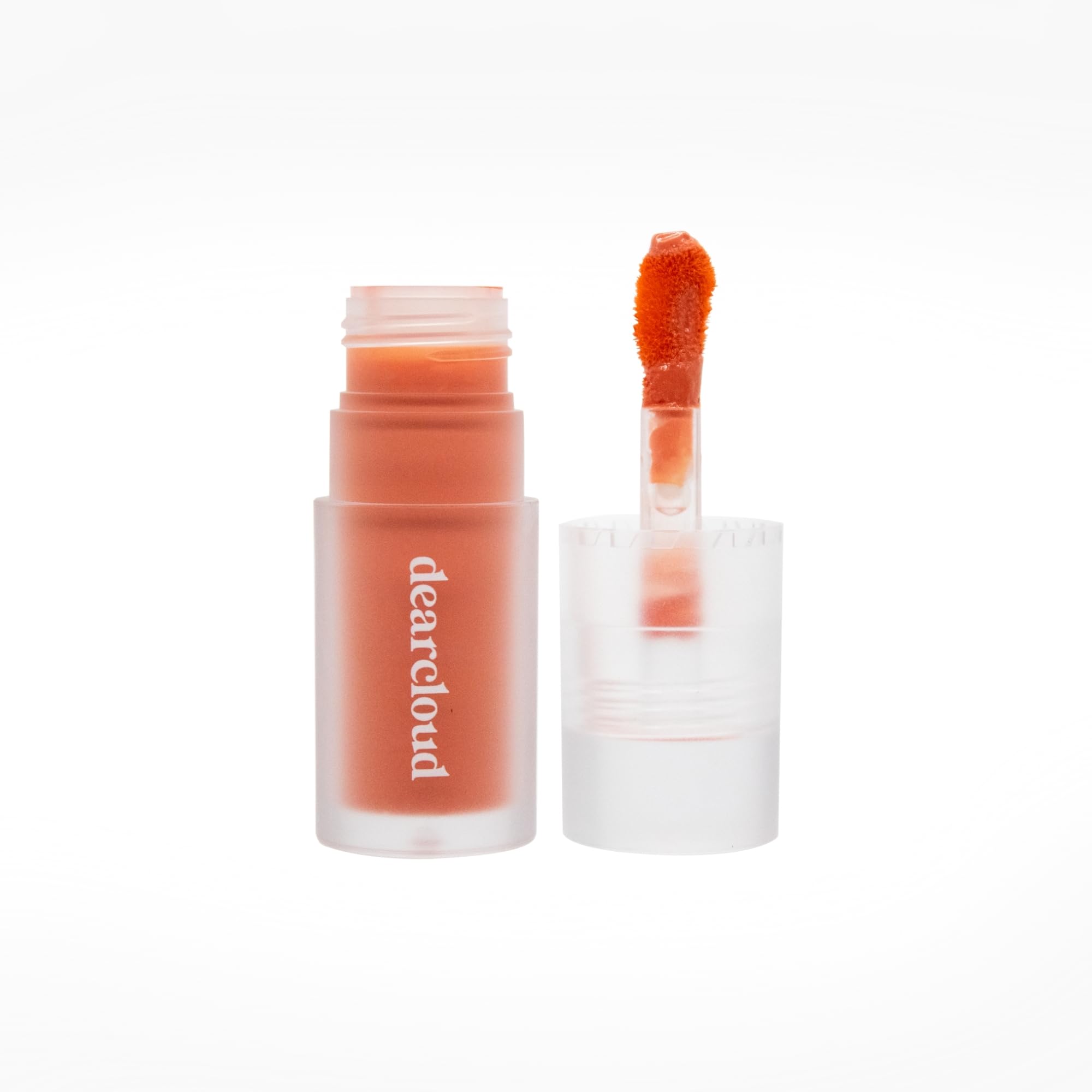 Dearcloud Gentle Crush Serum Blush Peaches swatches show buildable peach color.