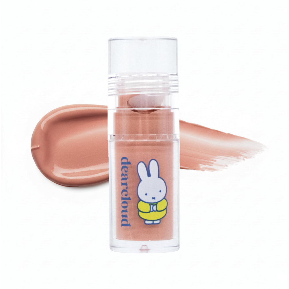 Dearcloud Miffy Gentle Crush Serum Blush bottle close-up showing premium packaging and glow