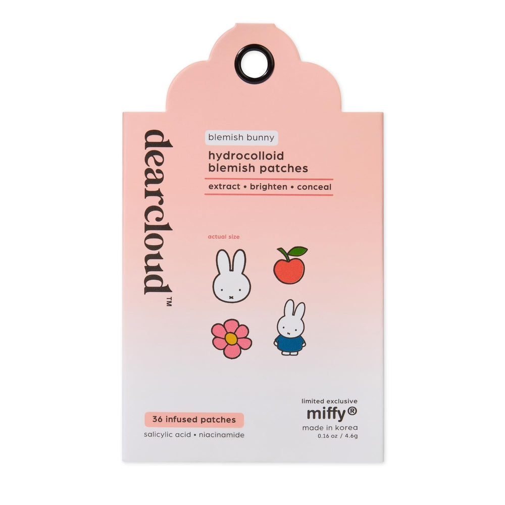 Dearcloud Miffy patches face close-up for discreet blemish coverage