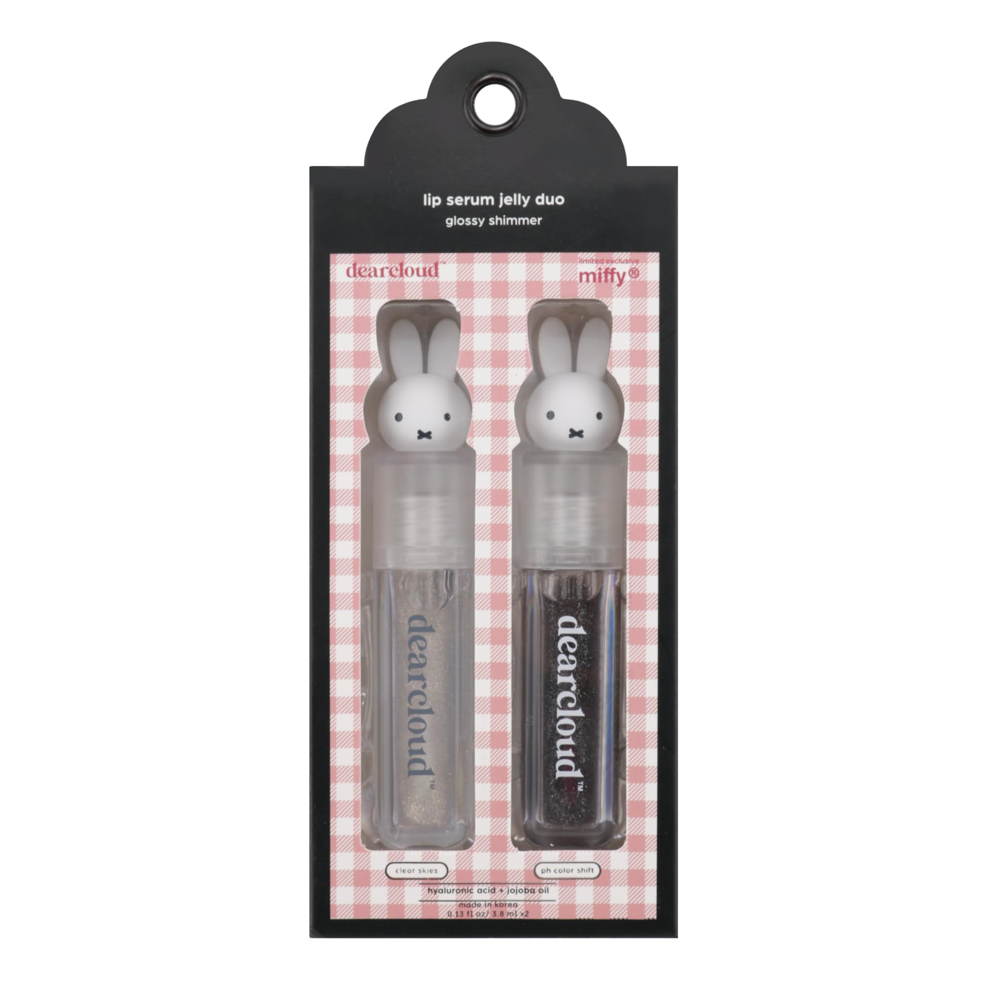 Dearcloud Miffy lip serum jar close-up showing rich hydration for smooth lips.