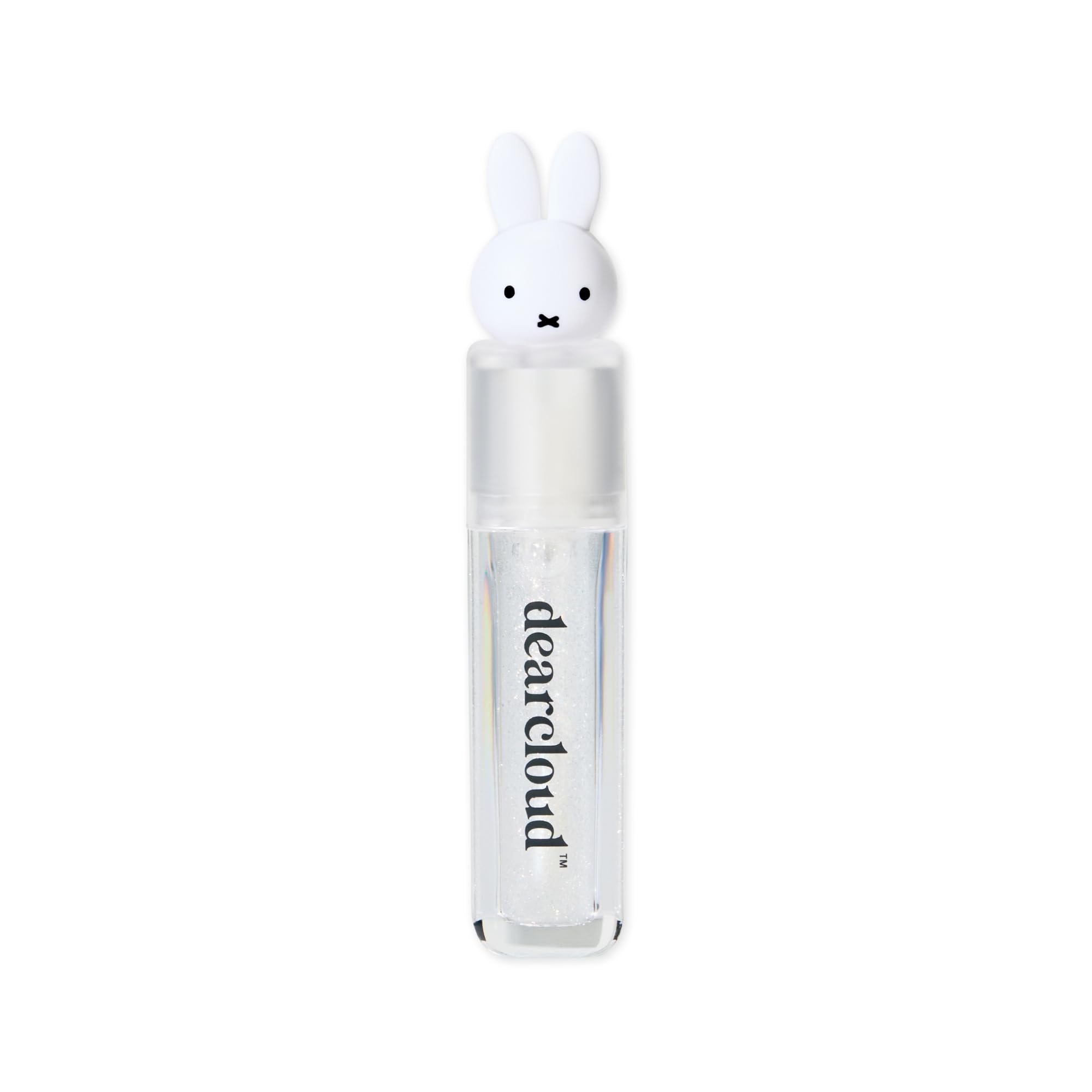 Dearcloud Miffy Lip Serum Jelly close-up shows clear shimmer and hydration.