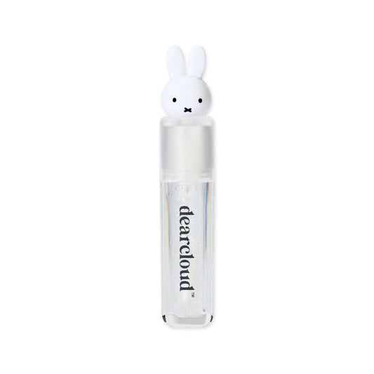 Dearcloud Miffy Lip Serum Jelly close-up shows clear shimmer and hydration.