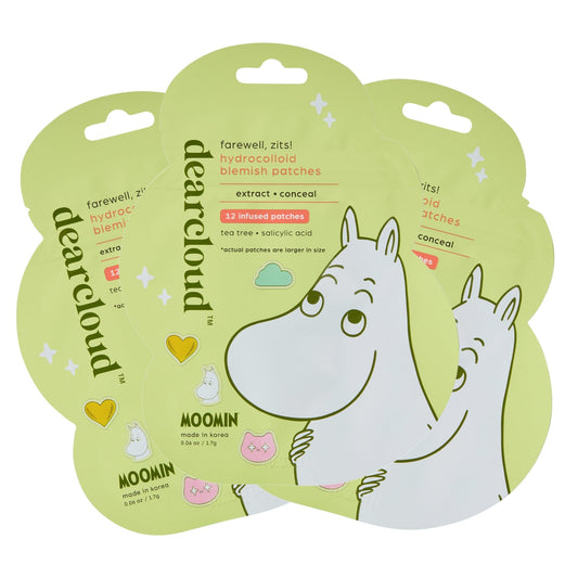 Dearcloud Moomin patches on the pack front offer a discreet blemish solution.