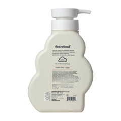 Dearcloud Niacinamide Vitamin C Cica exfoliate pump showing glow-boosting ingredients.