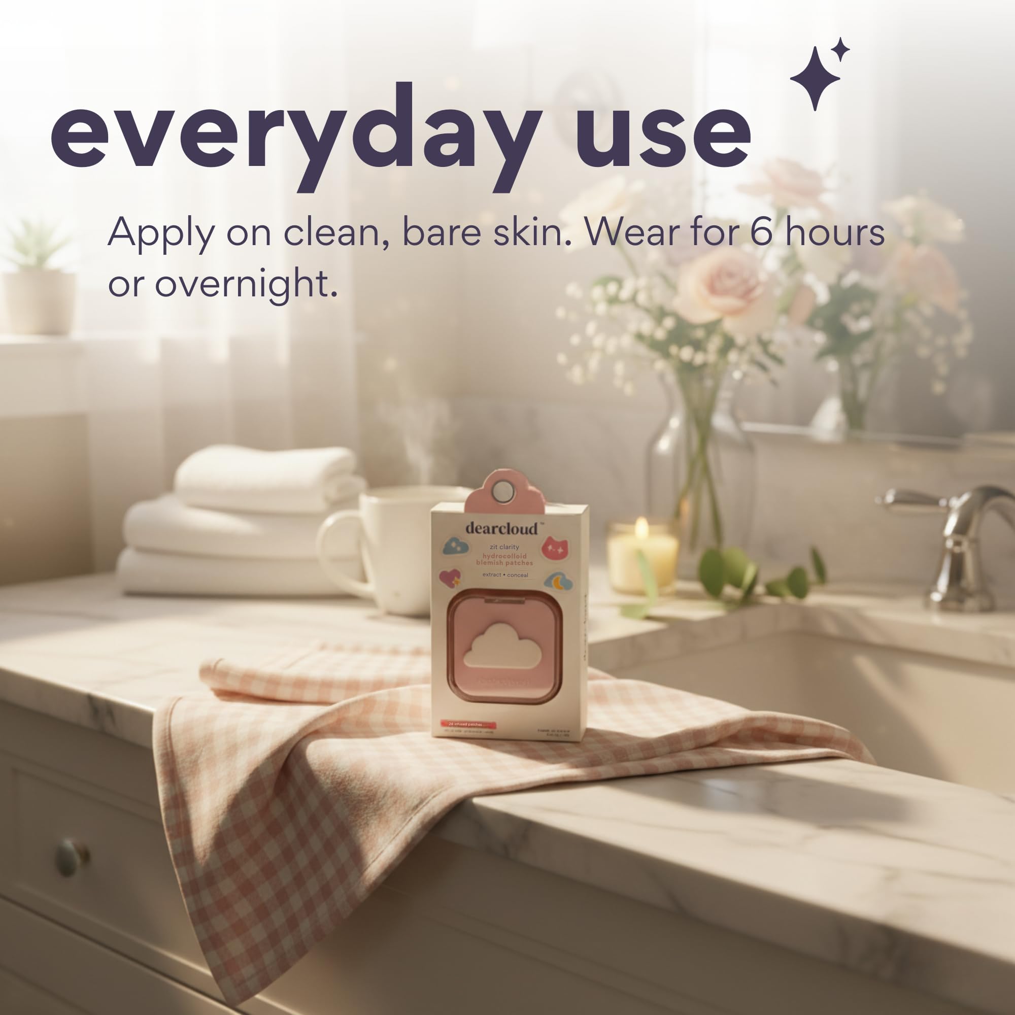 Dearcloud salicylic acid patch helps exfoliate and decongest pores