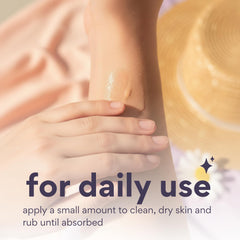 Dearcloud Shimmer Body Oil texture appears lightweight and fast-absorbing.