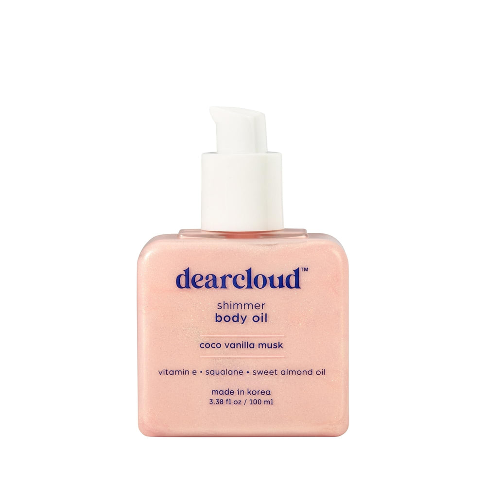 Dearcloud Shimmer Body Oil unboxing offers a premium skin ritual.