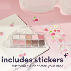 dearcloud Sky Shadow palette with sticker sheet for personalized shadow box