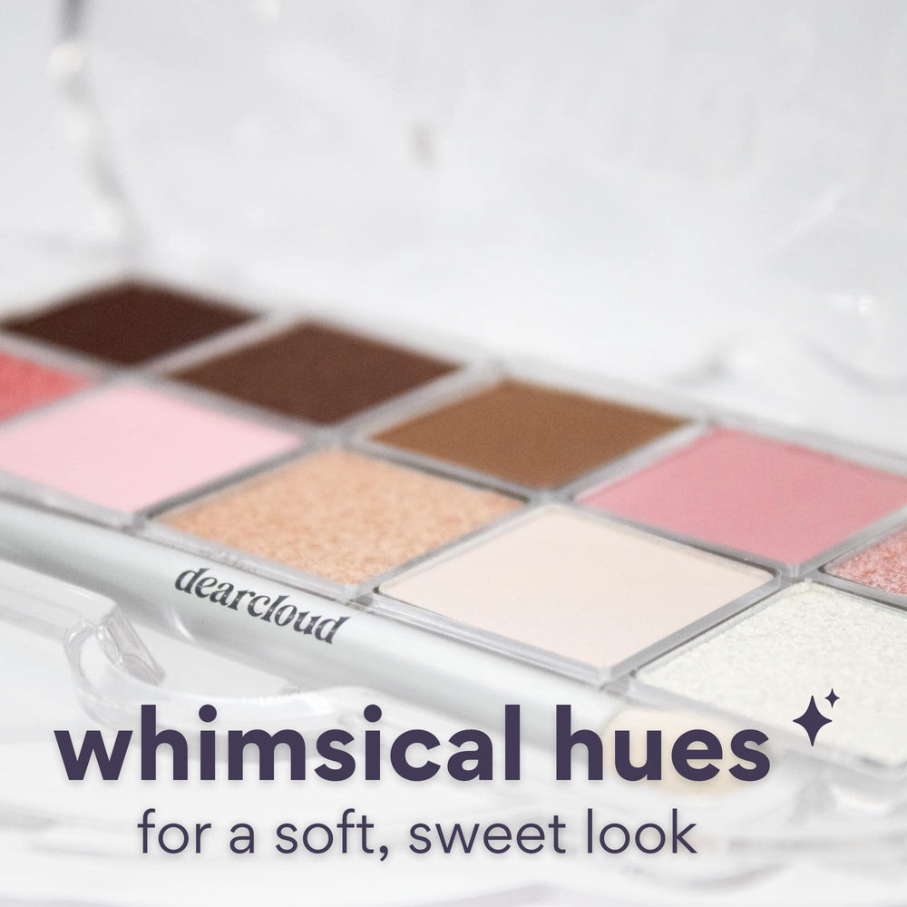 dearcloud Sky Shadow Strawberry Garden swatches on skin showing versatile berry tones